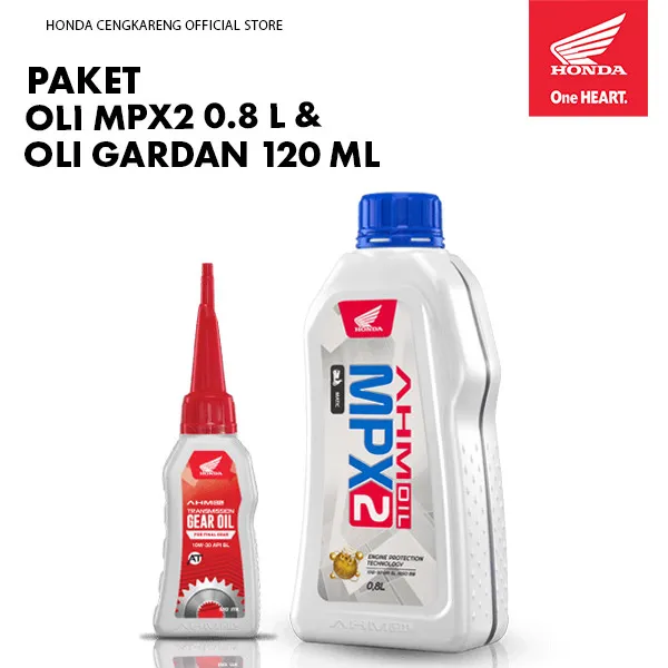 Paket Oli Motor Matic MPX2 0.8L + Oli Gardan
