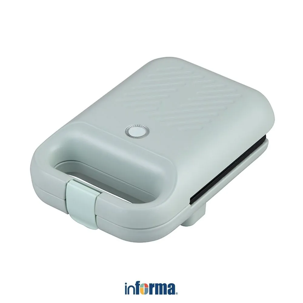 Informa Kels Avery Waffle Maker Square - Hijau Pembuat Kue Gofre Alat Pemanggang Cetakan Waffle Anti Lengket Perlengkapan Dapur Panggangan Roti Pembuat Sandwich Alat Masak Pemanggang Roti Snack Maker