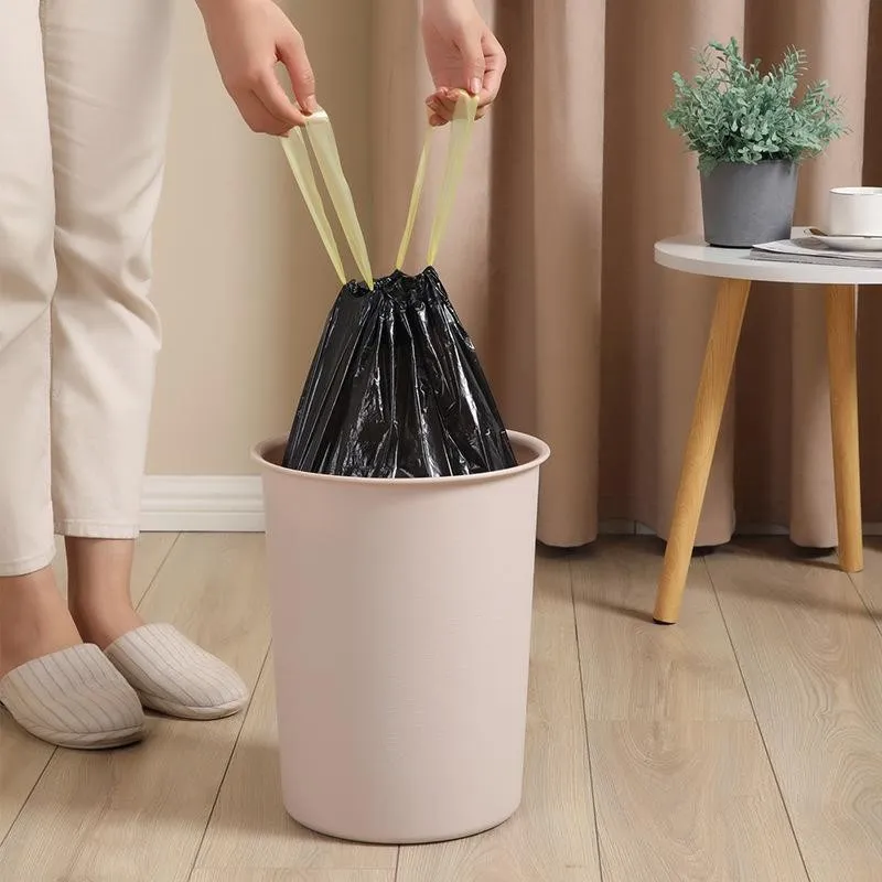 Kantong Plastik Sampah 30 pcs Dengan Tali Kresek Instan Sampah Warna Plastik Sampah 45 x 50 cm Kantong Sampah Roll