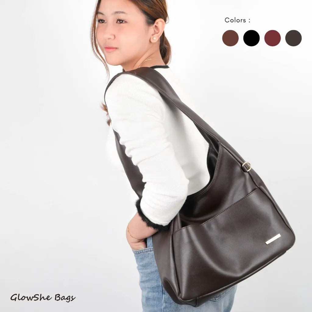 GlowSheBags VERSA BAG | Tote Bag Shoulder Bag Hobo Bag Tas Wanita tas laptop 14 inc Premium Women Bag