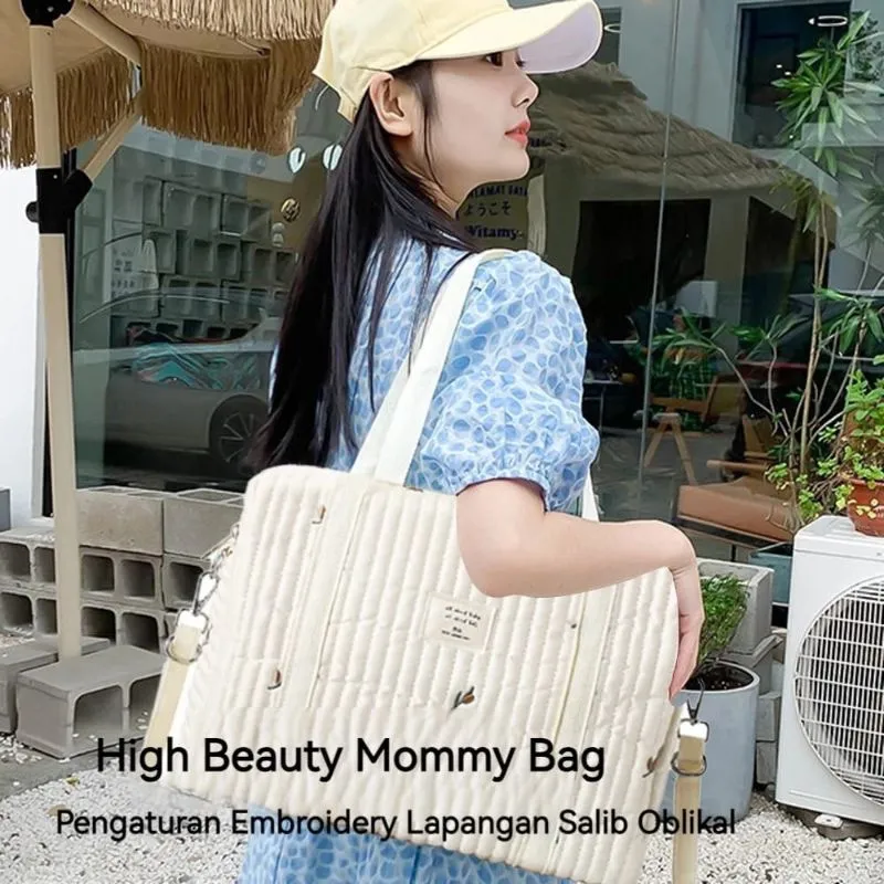 M2M - Diaper Bag Korea/Tas Ibu/Tas Handbag Wanita Korea Style/Tas Diaper/Tas Bayi/Tas Stroller/ Korean Look Shoulderbag Totebag/Tas Perlengkapan Bayi Lahiran Import