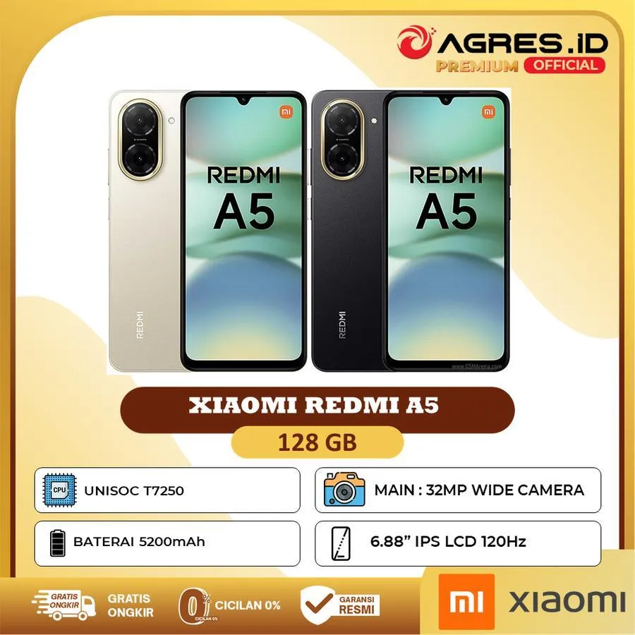 Xiaomi Redmi A5 4GB/128GB Garansi Resmi Xiaomi Indonesia