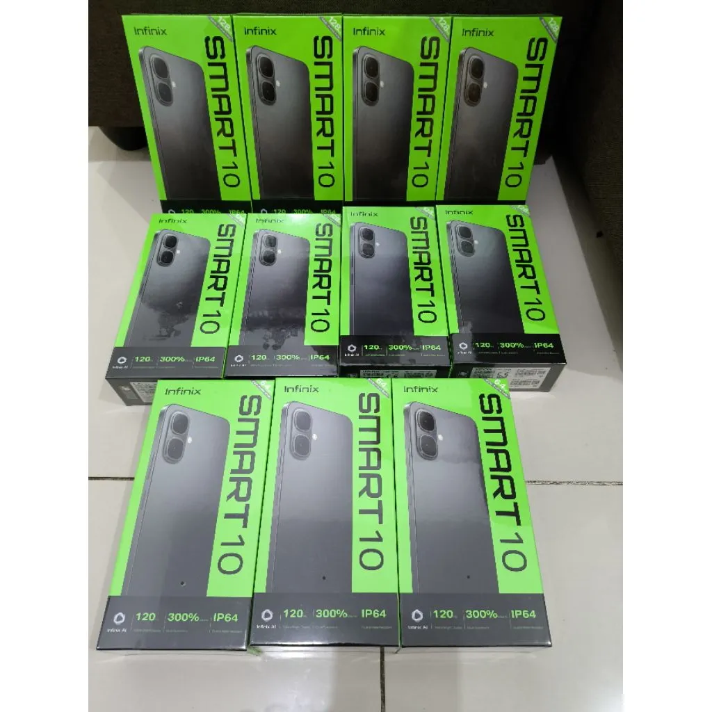 INFINIX SMART 10 RAM 4/128 GB 4/64 GB 3/64 GB GARANSI RESMI