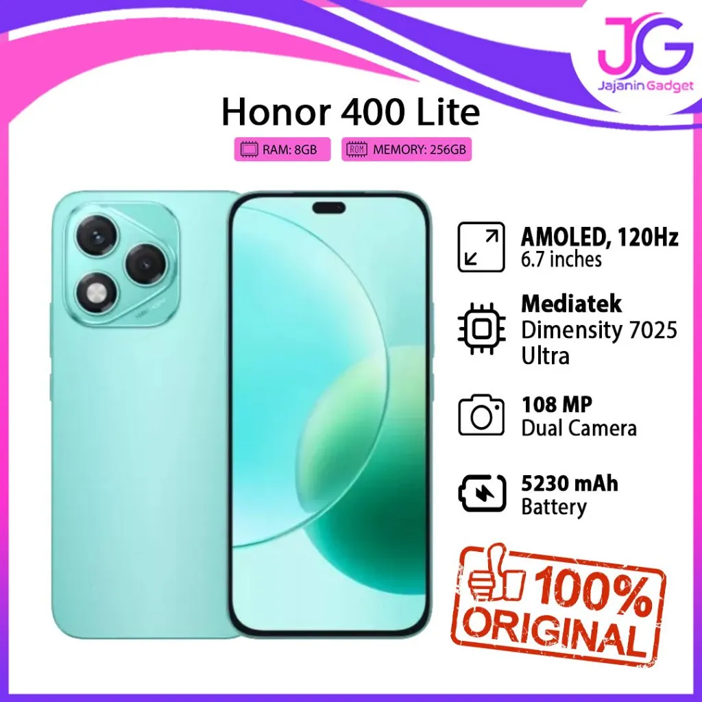 Honor 400 Lite 8/256GB Garansi Resmi Indonesia