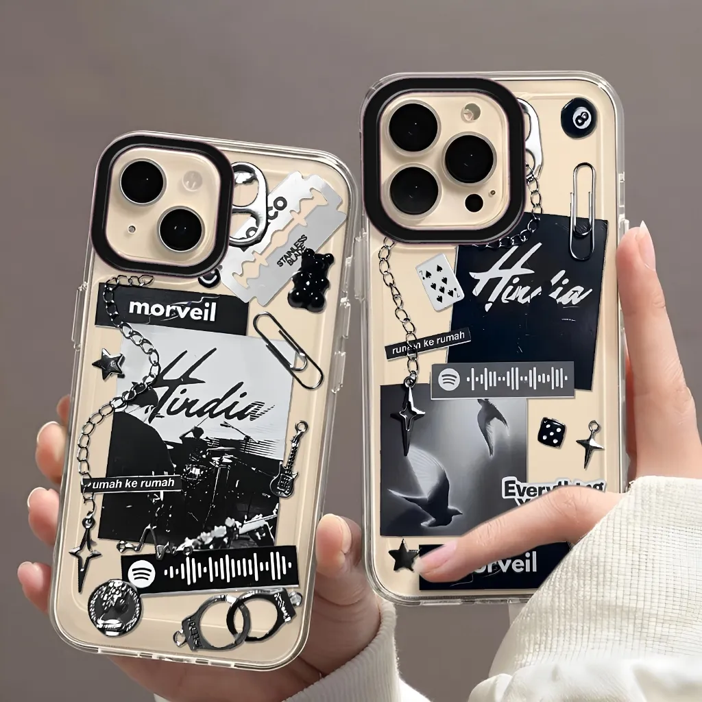 Casing Hp Hindia for Iphone 6 7 8 7+ 8+ 11 12 15 Plus 15 Pro Max 14 Pro Max 13 Pro Max Xr Softcase Transparent Case Bening HCB-90