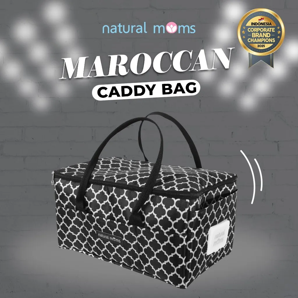 Tas Bayi/Diaper Bag/Caddy Bag Natural Moms Waterproof Fabric