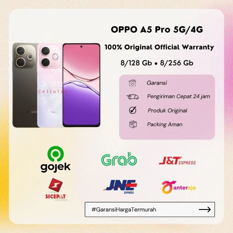 OPPO A5 Pro 5G 4G 8/128GB 8/256GB - Garansi RESMI