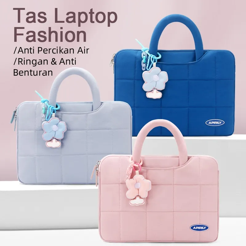 Tas Laptop Wanita 13–16 inci Ringan & Stylish, Cocok untuk Air, Lenovo, HP, MacBook Pro, Huawei MateBook, Anti Guncangan untuk Kerja & Sekolah