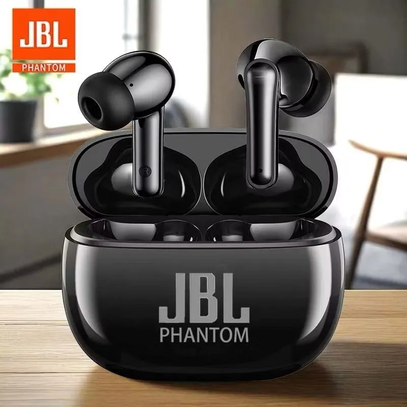 JBL PHANTOM Headphone Bluetooth Nirkabel Sejati V5.3 Earbud Gaming Suara HiFi Headphone Peredam Kebisingan Olahraga Latensi Rendah