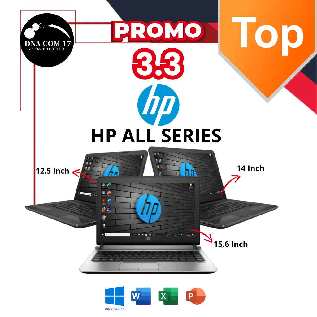 Laptop HP Core i3 / i5 / i7 / AMD Ryzen | Ram 8GB / 16GB | SSD 256GB / SSD 512GB | Mulus / Second / Original / Berkualitas / Bergaransi