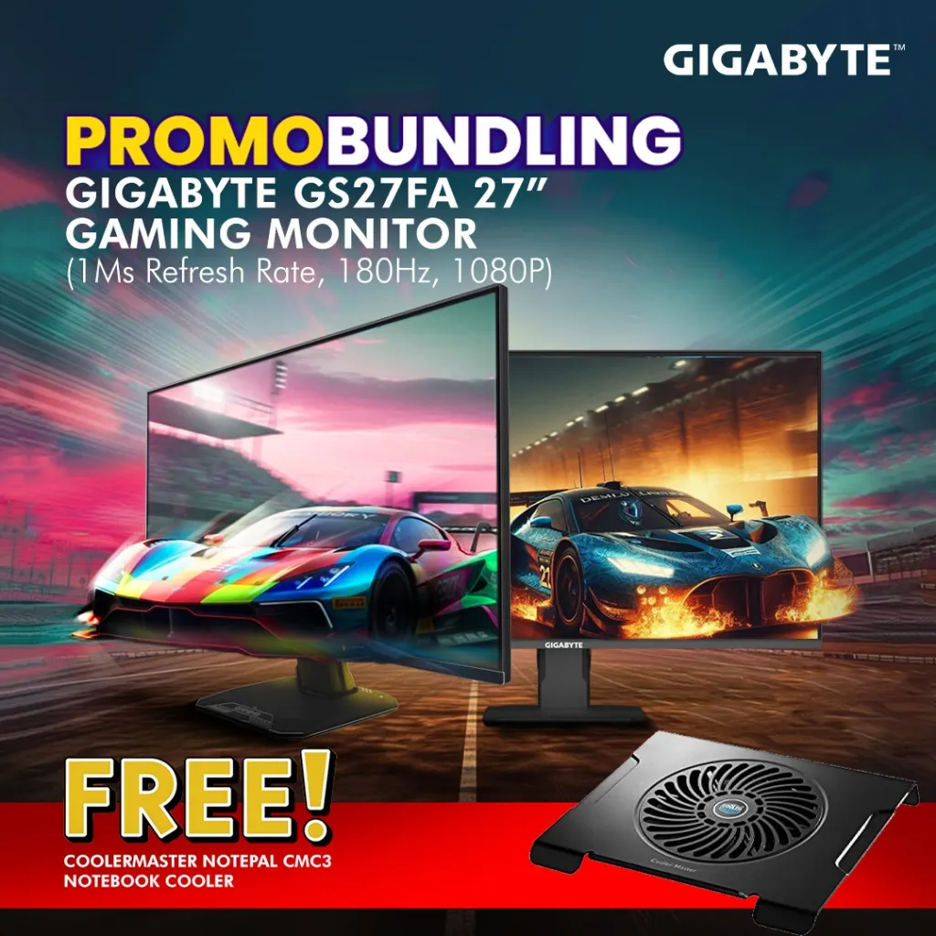 [FREE GIFT] GIGABYTE GS27FA Ergonomic Gaming Monitor [1080p, 180Hz]