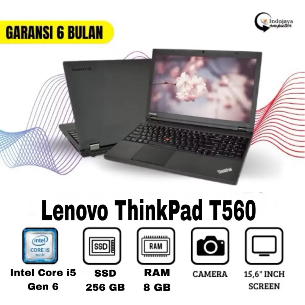 Laptop Lenovo ThinkPad T560 Core i5 Gen 6 RAM 8GB SSD 256GB