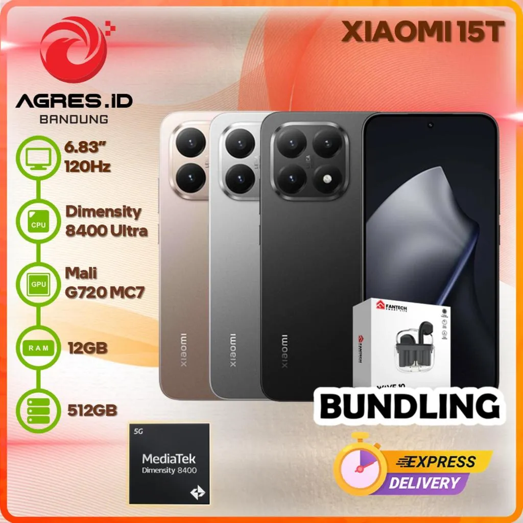 XIAOMI 15T 12GB 512GB GARANSI RESMI INDONESIA