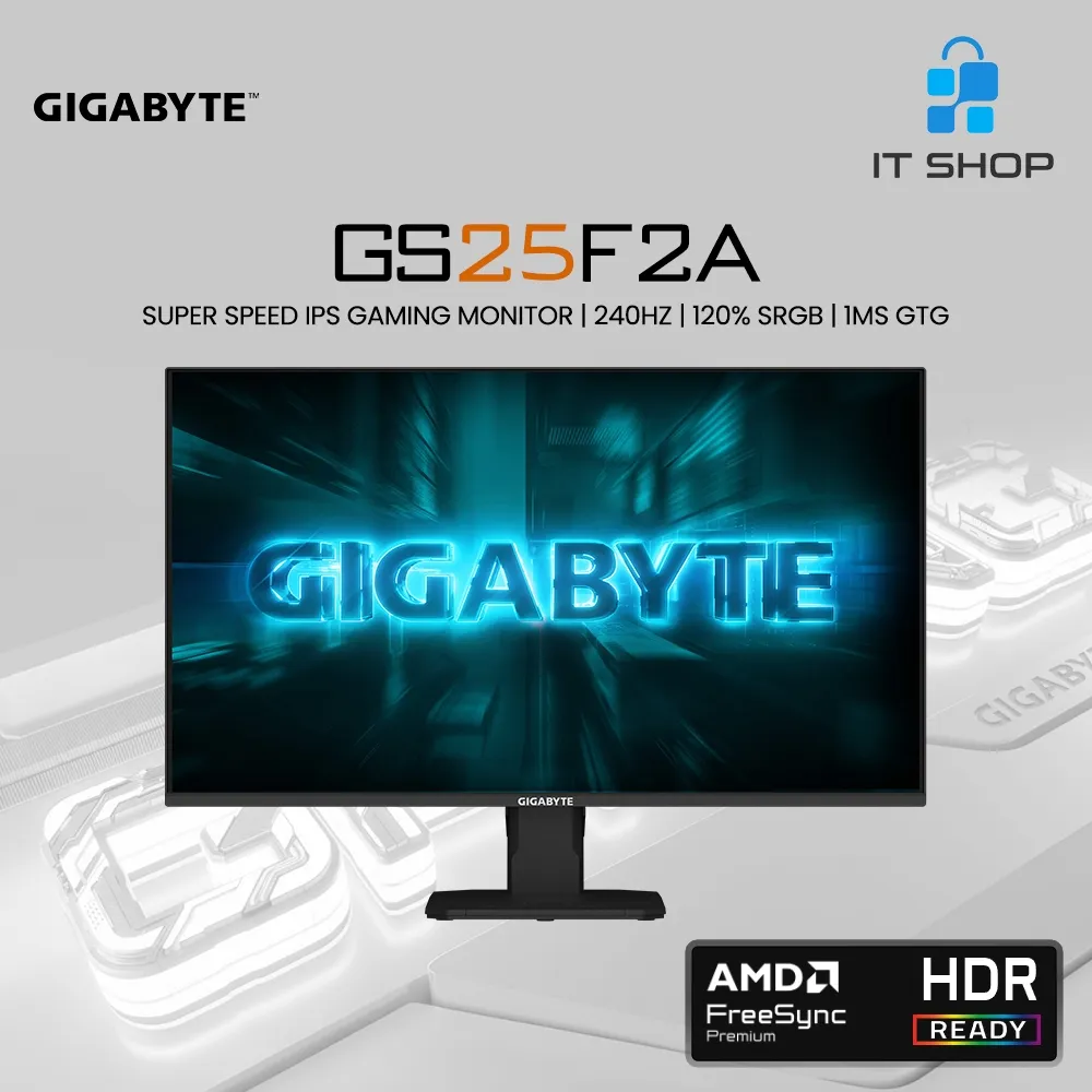 Gigabyte GS25F2A Gaming Monitor 24.5 inchi FHD SS IPS 240Hz 1ms (GTG)