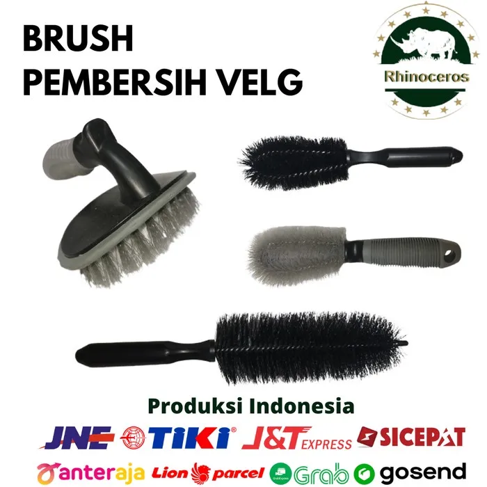Sikat Velg Pembersih Pelek Semir Ban Mobil Motor Wheel Kuas Pembersih