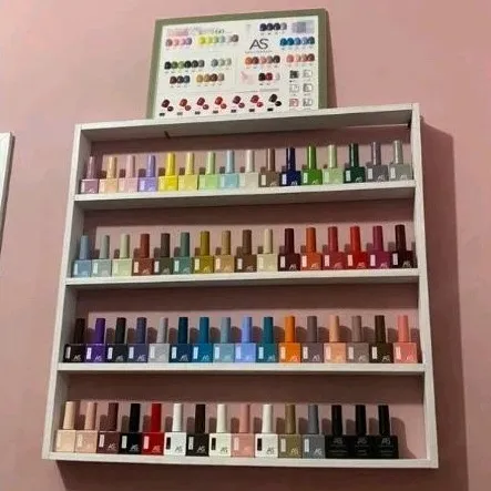 Rak Nail Art Kutek Dinding Minimalis, Tempat Kutek, Kosmetik Lego, Vapor Gantung Tempat mainan susun