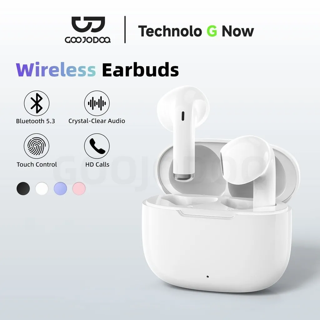 GOOJODOQ J237 Earphone Bluetooth 5.3 Stable Connection Immersive Audio Experience Low Latency Audio-Video Sync