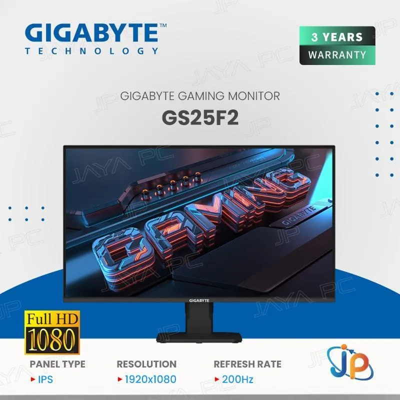 Monitor Gigabyte LED IPS GS25F2 - Full HD 25" Inch