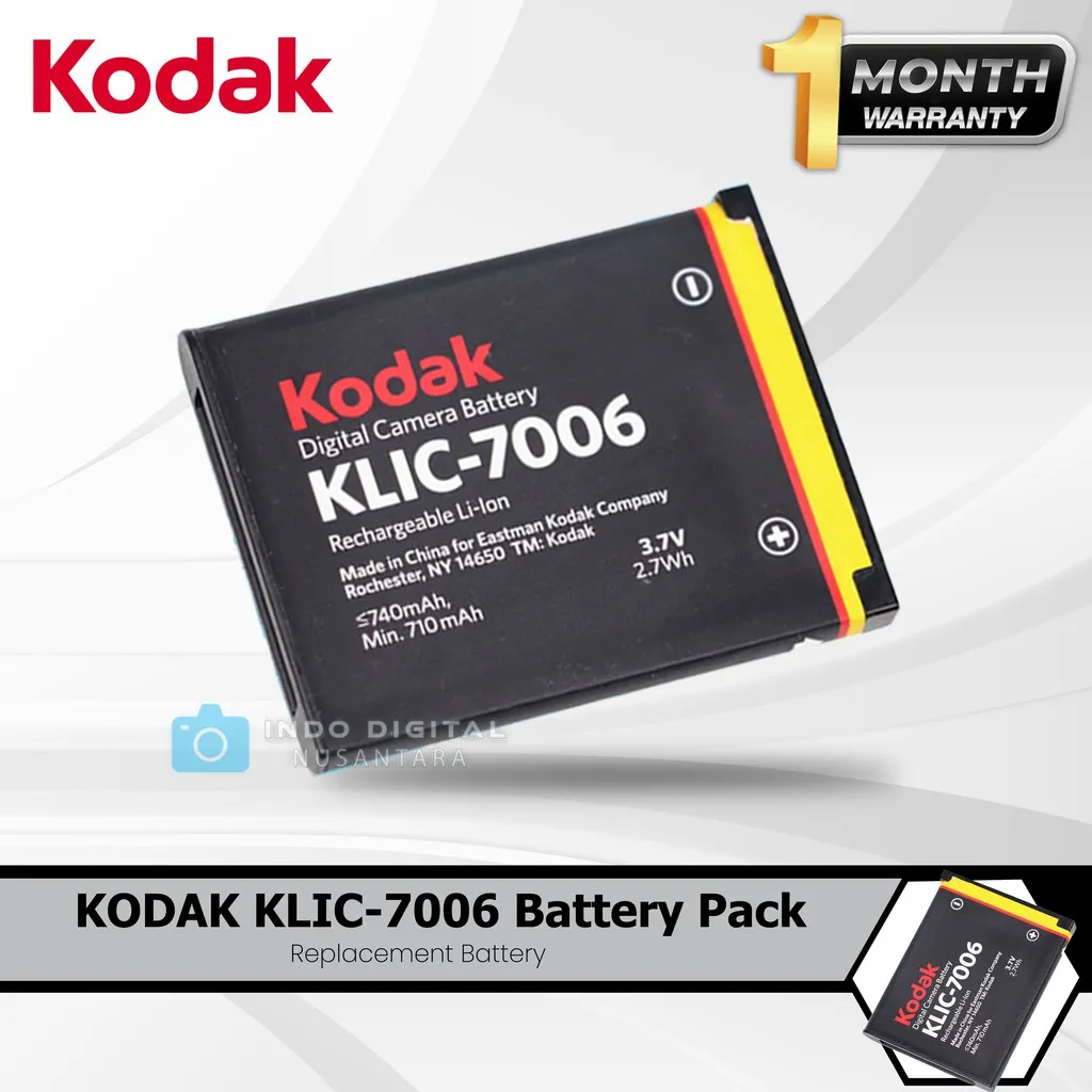 BATERAI KODAK KLIC 7006