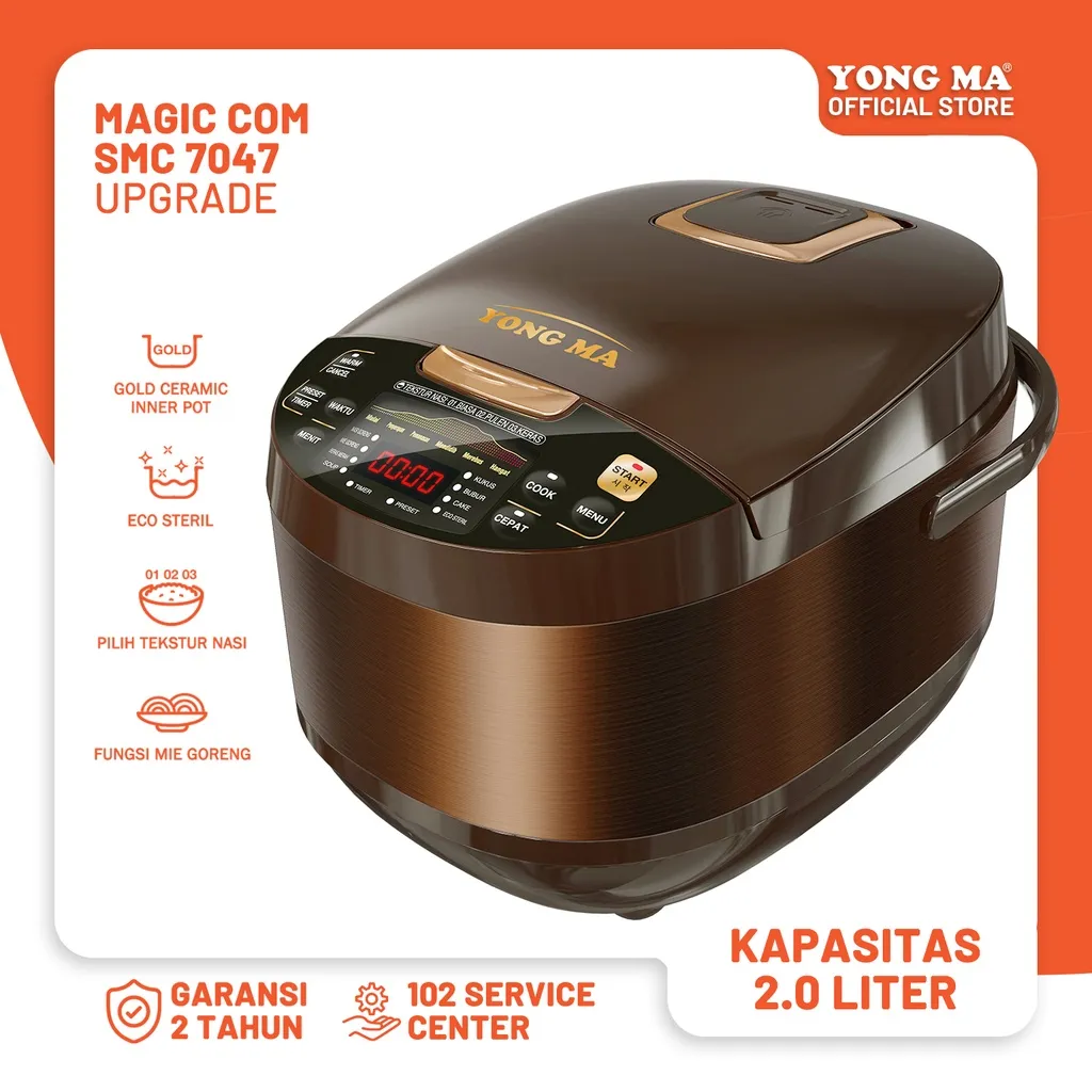 YONG MA | Digital Rice Cooker / MAGIC COM SMC 7047 NEW (2.0lt)