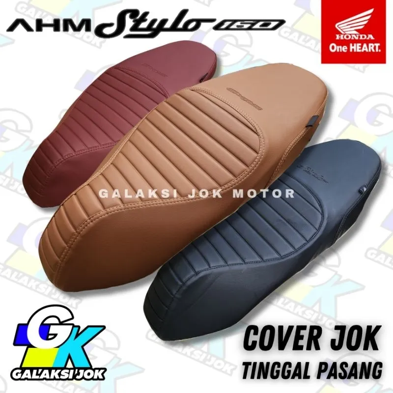 Cover Jok Motor Honda Stylo 160 Tinggal Pasang Model Caferacer