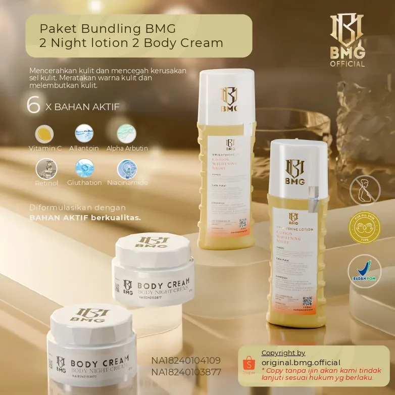 BMG - Paket Bundling Lotion 100ml Bodycream 30gr