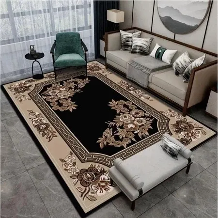 (Diskon) BELI LOKAL Karpet Lantai Eropa Style Uk 100x150cm/150x200cm/200x300cm Bahan Polyester Halus Versi yang dikentalkan