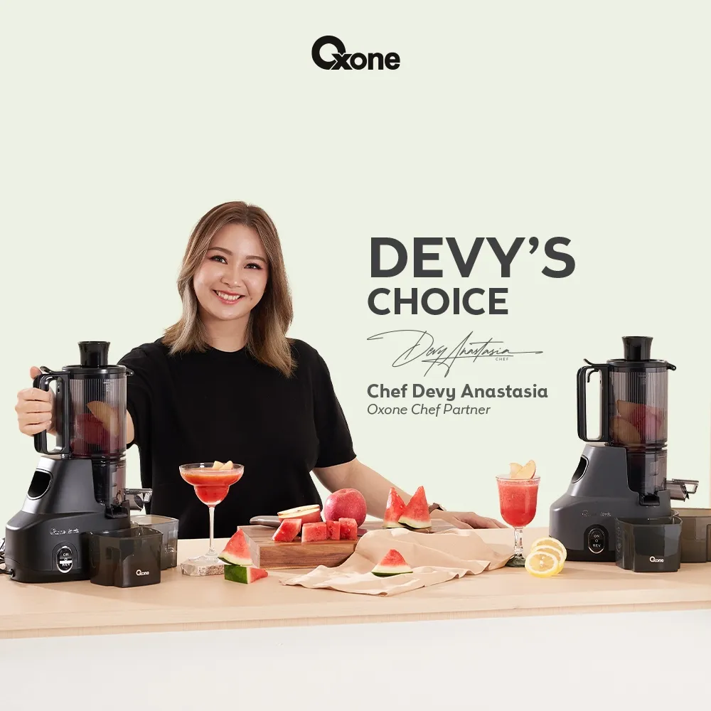 Oxone OX874N Classic Slow Juicer - Slow Juicer Buah 95% Nutrisi Terjaga | Cold Press Juice | Zero Metal | 150W