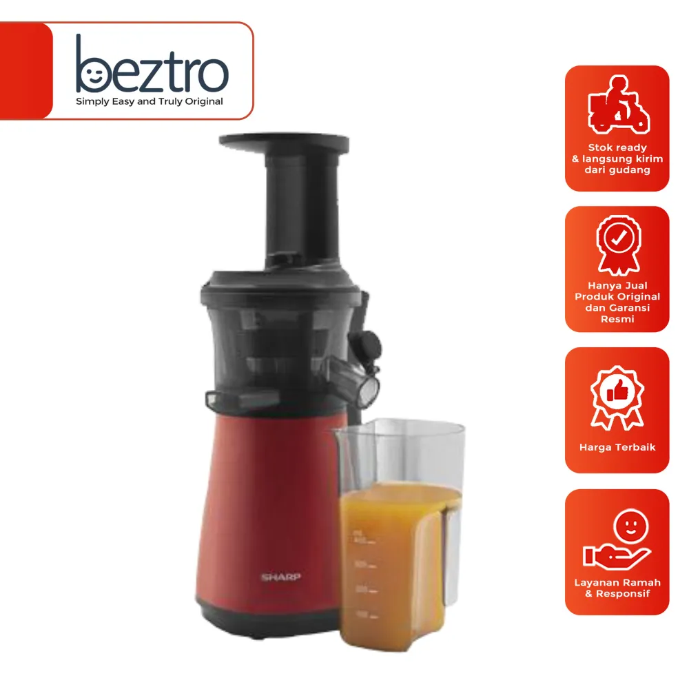SHARP Slow Juicer 0.8 Liter 150 Watt EJC20YRD EJC 20 YRD Jus Maker Tanpa Ampas
