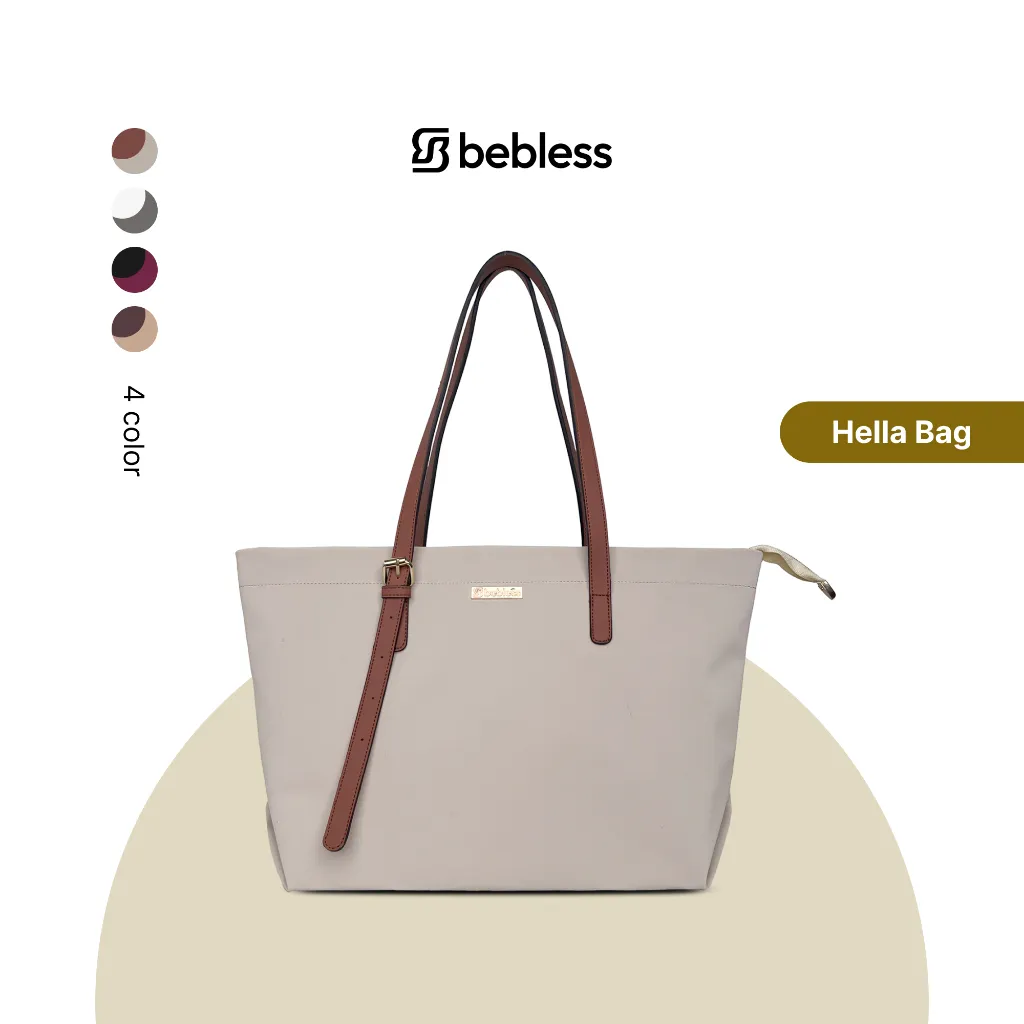 BEBLESS HELLA Tas Wanita Tas Tote Bag Hand Bag Totebag Cantik Buat Kuliah Tas komuter Mahasiswi