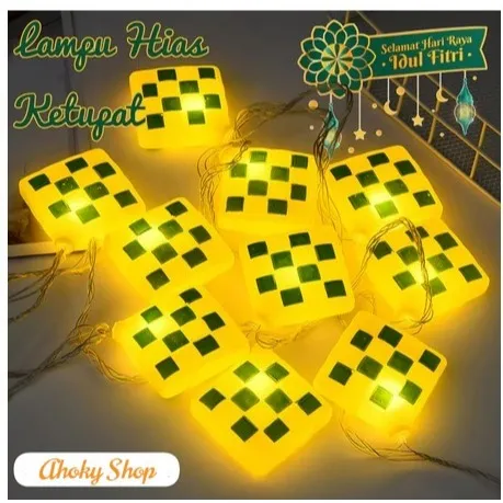 Lampu Hias Ketupat Lebaran ramadhan idul fitri  / Lampu Hias Tumblr Ketupat LED