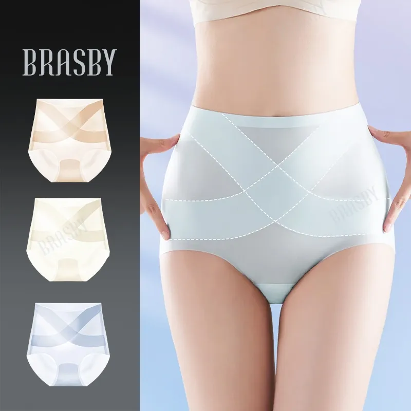 Brasby (2pcs) Korset Slimming Pant Seamless Pelangsing Perut Pembentuk Tubuh Model Celana CD