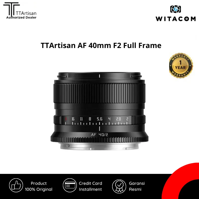 TTArtisan Lensa AF 40mm F2 Full Frame Prime Lens for Nikon Z-Mount - Garansi Resmi