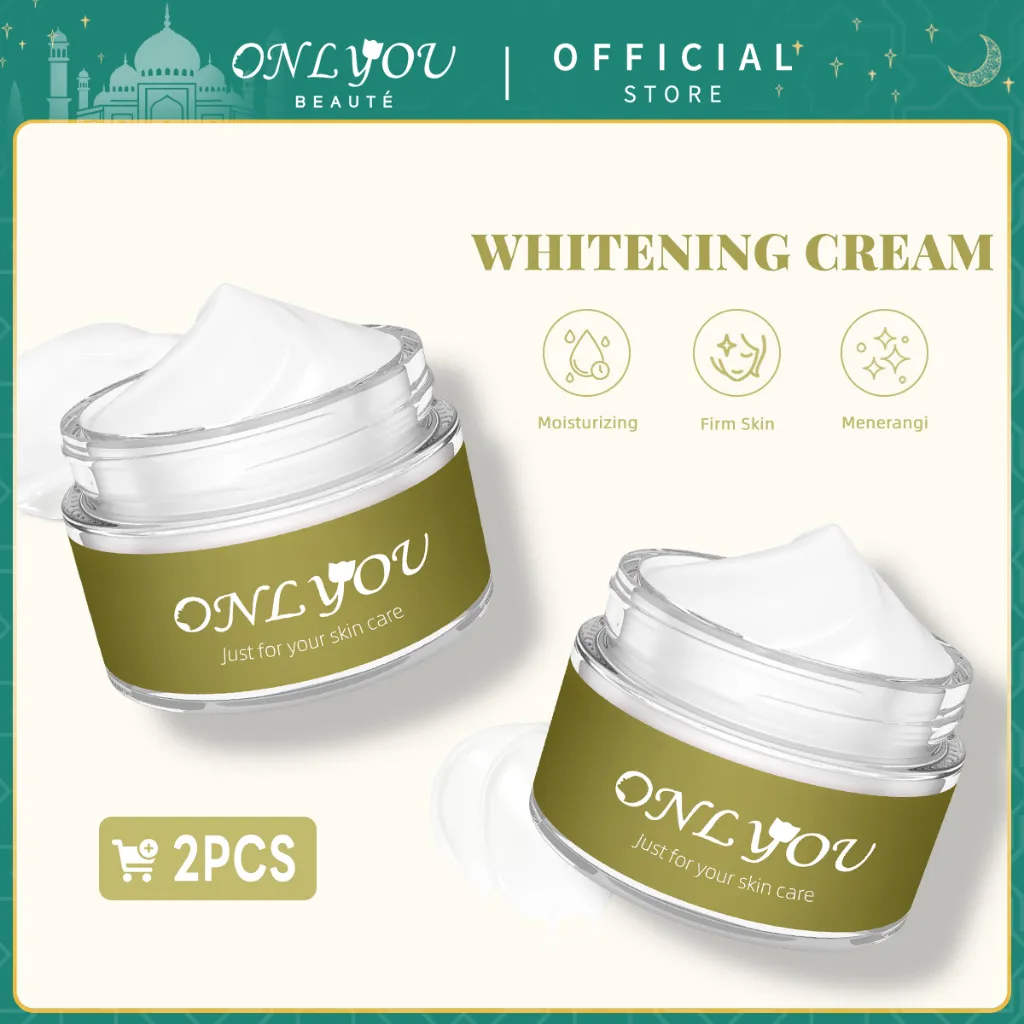 ONLYOU Moisturizer Whitening Essence Cream Pelembab Wajah Whitening Glowing Day Night Cream Effective whitening Skincare