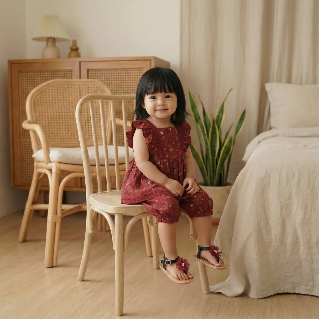 Tamagoo Mina |  Sandal Pesta Bayi Perempuan Prewalker Flat Shoes