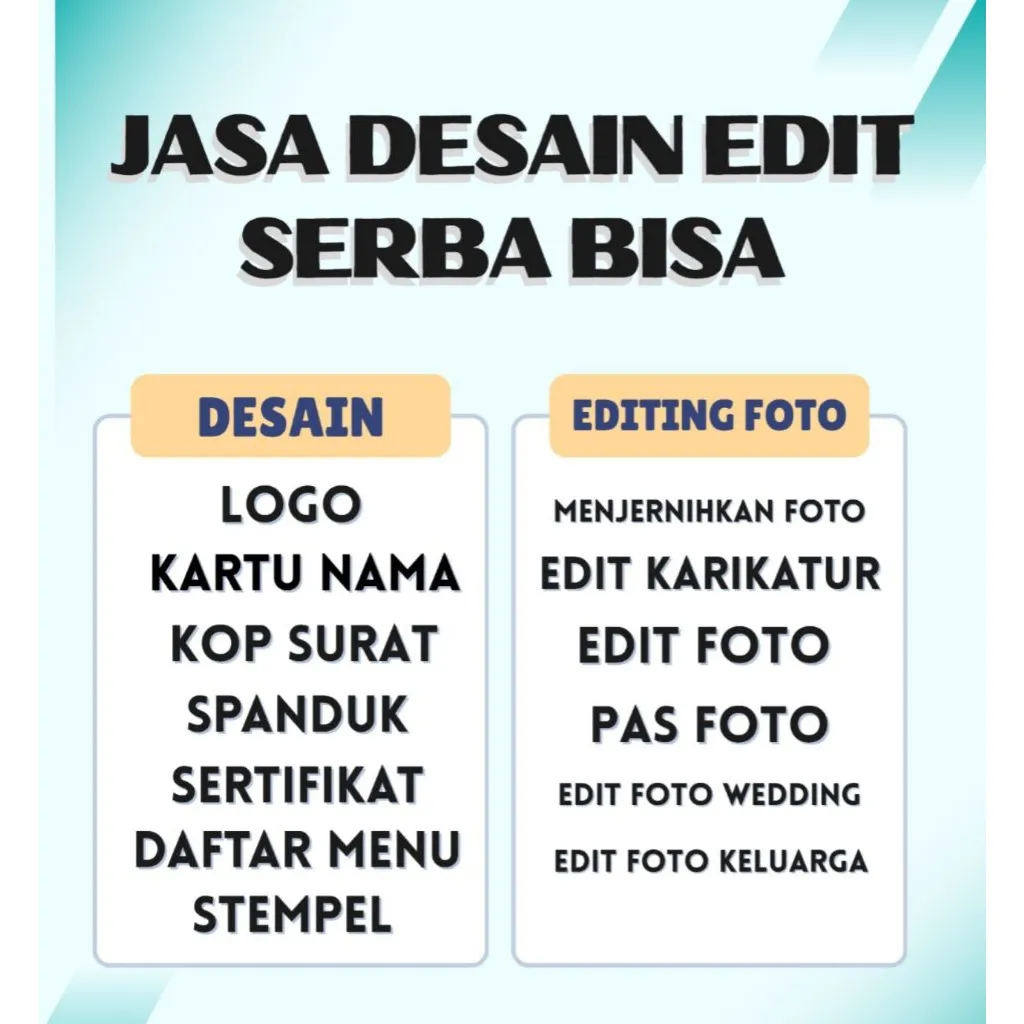 JASA DESAIN DAN EDITING FOTO SERBA BISA( TERMURAH)
