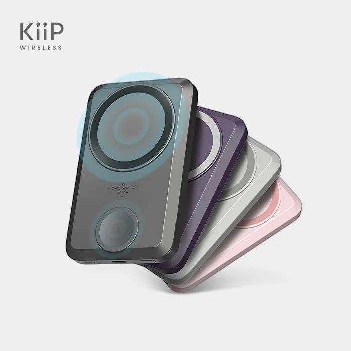 KiiP Wireless EW31 2in1 Power Bank Wireless Magnetic Powerbank Iwatch 10000 mAh Type C PD Fast Charging