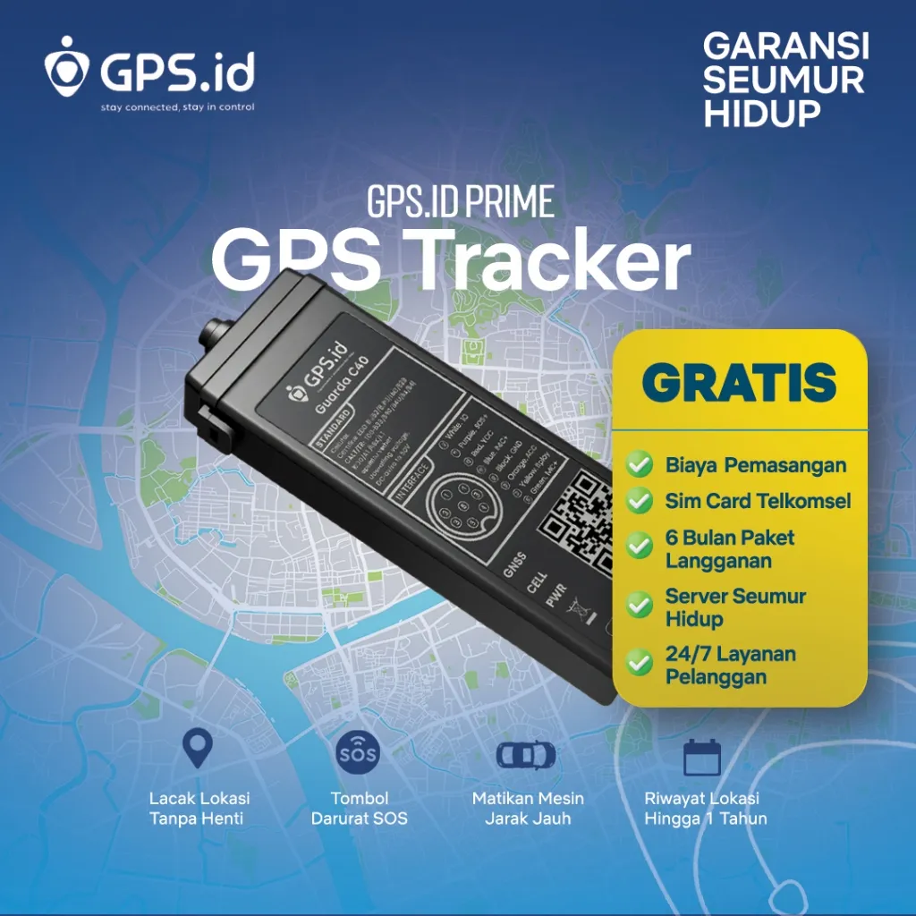 SUPERSPRING GPS Tracker GUARDA C40 Pelacak Kendaraan Jaringan 4G