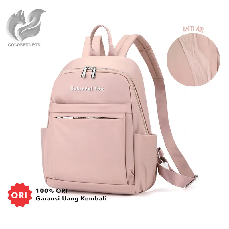 COLORFUL FOX 2364 Tas Ransel Wanita Backpack Wanita Remaja Tas Bahan Bahan Anti Air