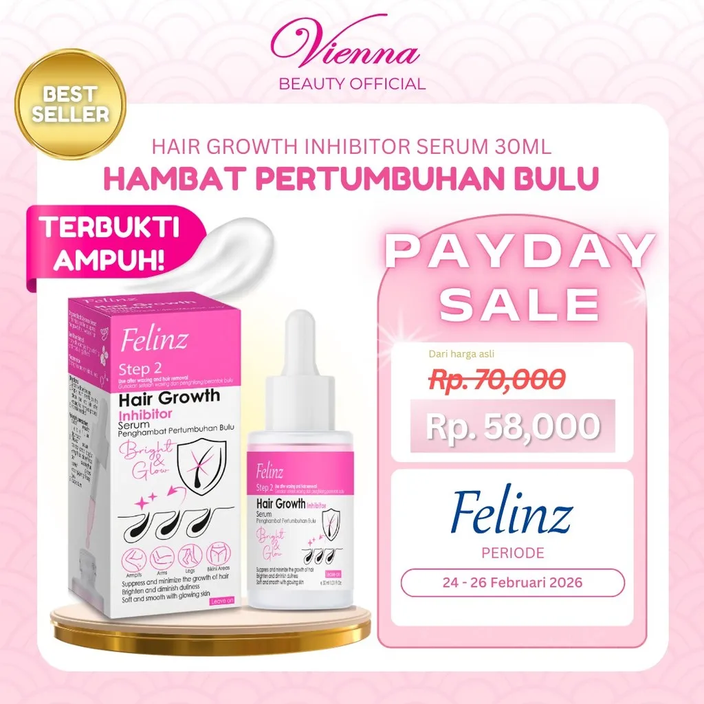[PAYDAY SALE] FELINZ Hair Growth Inhibitor Serum Step 2 | Serum Penghambat Pertumbuhan Bulu, Penghilang Rambut