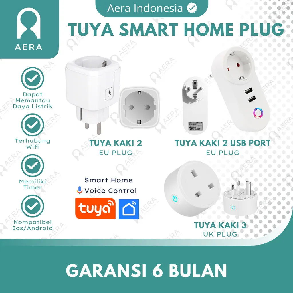 Tuya Smart Plug | Oversteker Kaki 3 | Tuya Smart Home Kaki 3 / Kaki 2 / Kaki 2 + USB | Tuya Smart Plug 3 | Stop Kontak Pintar | Stop Kontak Tuya | Smart Plug Wifi