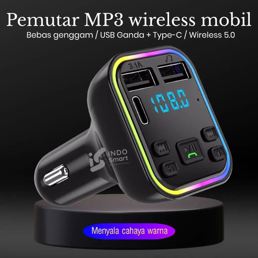 Bluetooth Mobil / FM Transmitter / Car Charger Modulator 2 USB / Charger Mobil