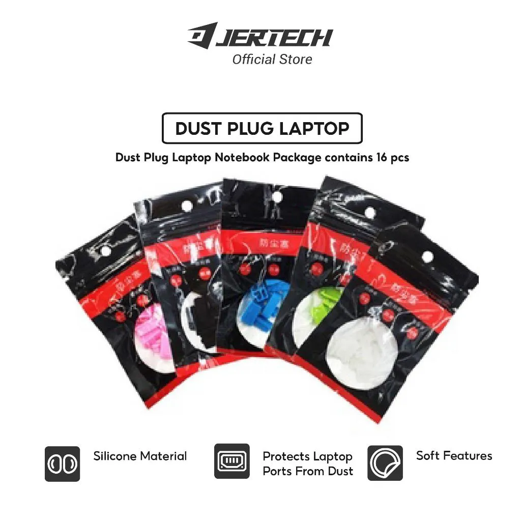 Penutup Port Laptop / Dust Plug Laptop Notebook isi Paket 16pcs AK004