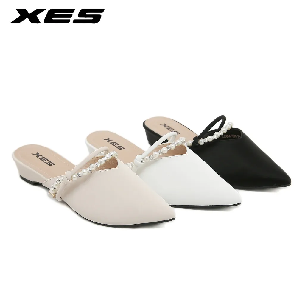 XES ZAHRA-589 Sandal Mule Wanita 3cm - Sandal Slip-on Wanita