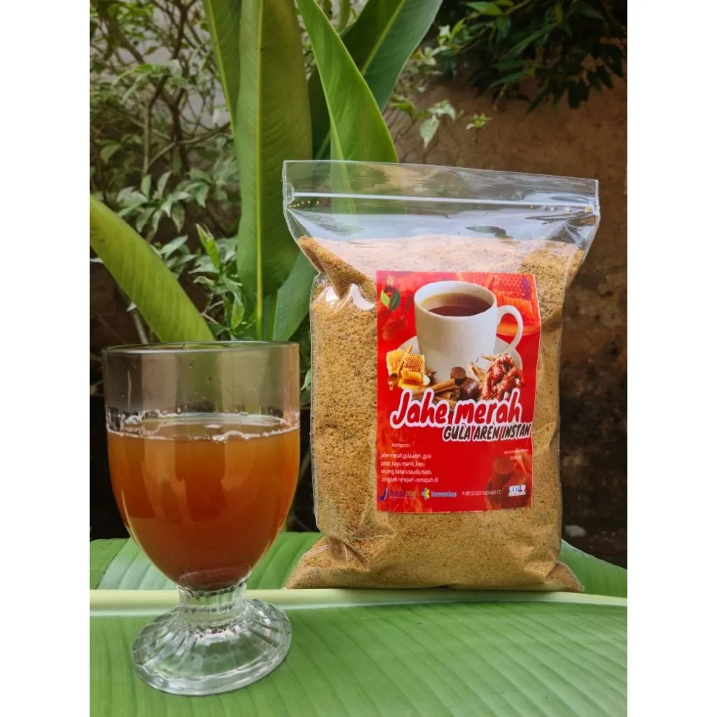 Jahe Merah Gula Aren Premium Original Minuman Instan kiloan curah Serbuk organik murah kesehatan alami