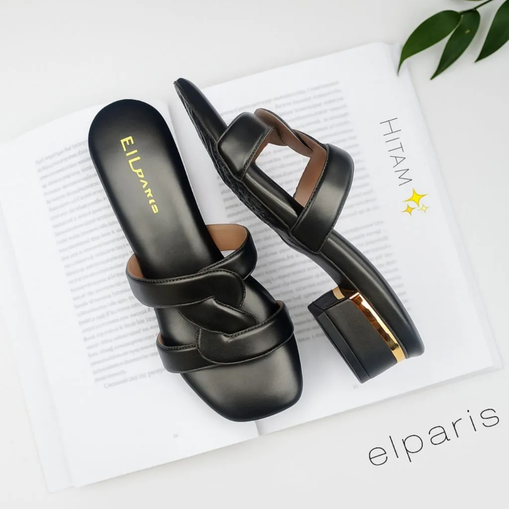 Sandal Wanita Terbaru Hak 3cm E|L Paris – Elegan & Modern