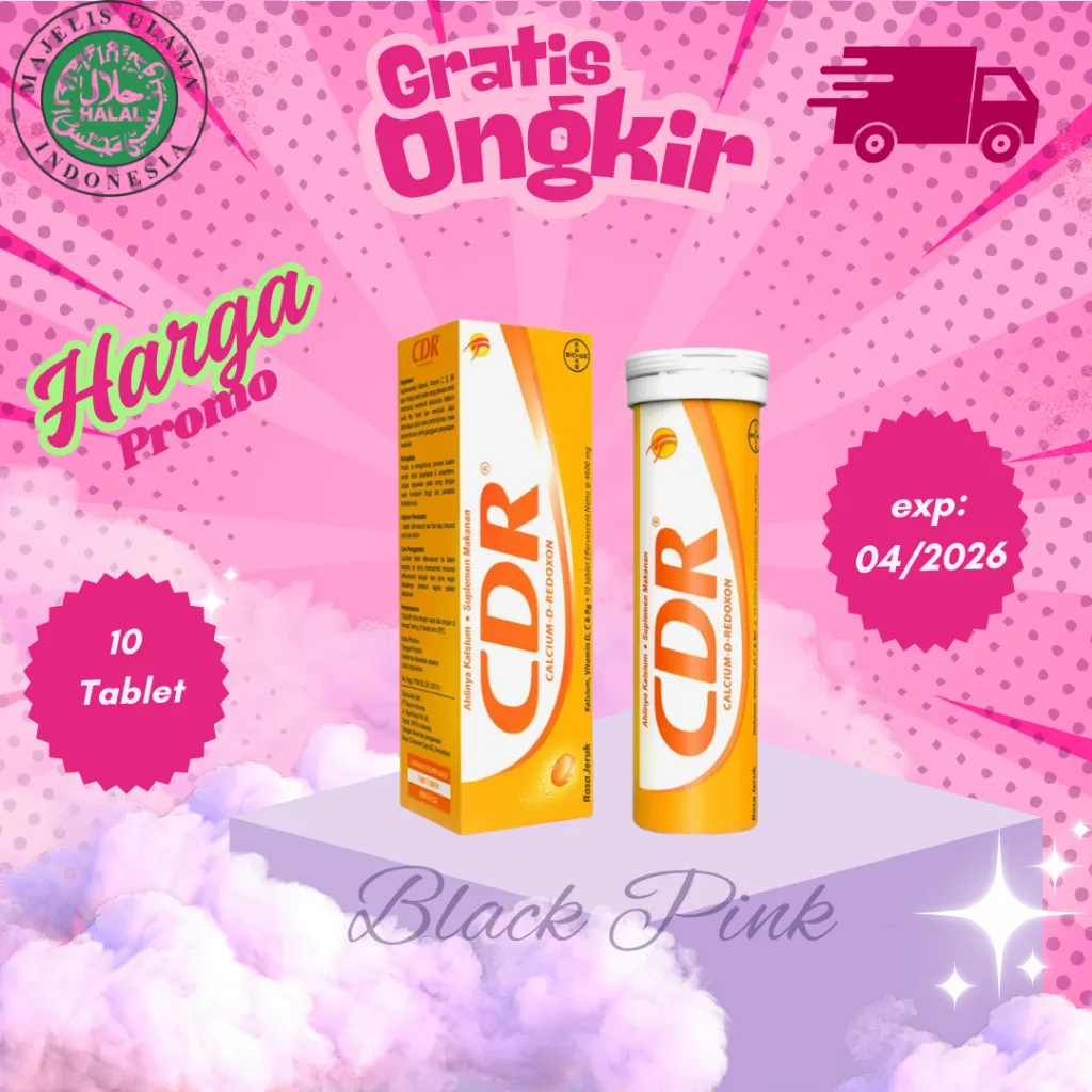 CDR RASA JERUK BAYER SUPLEMEN VITAMIN C KALSIUM isi 10 TABLET