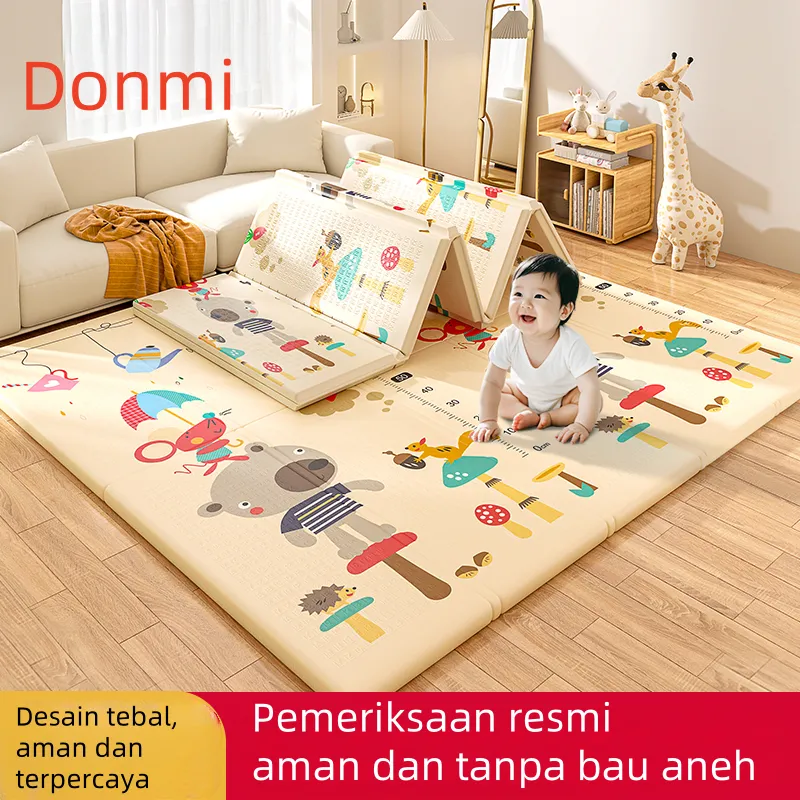 Playmat SNI Langsung dari pabrik TAS 180X200 Baby Foldable XPE Play Mat Thick Donmi