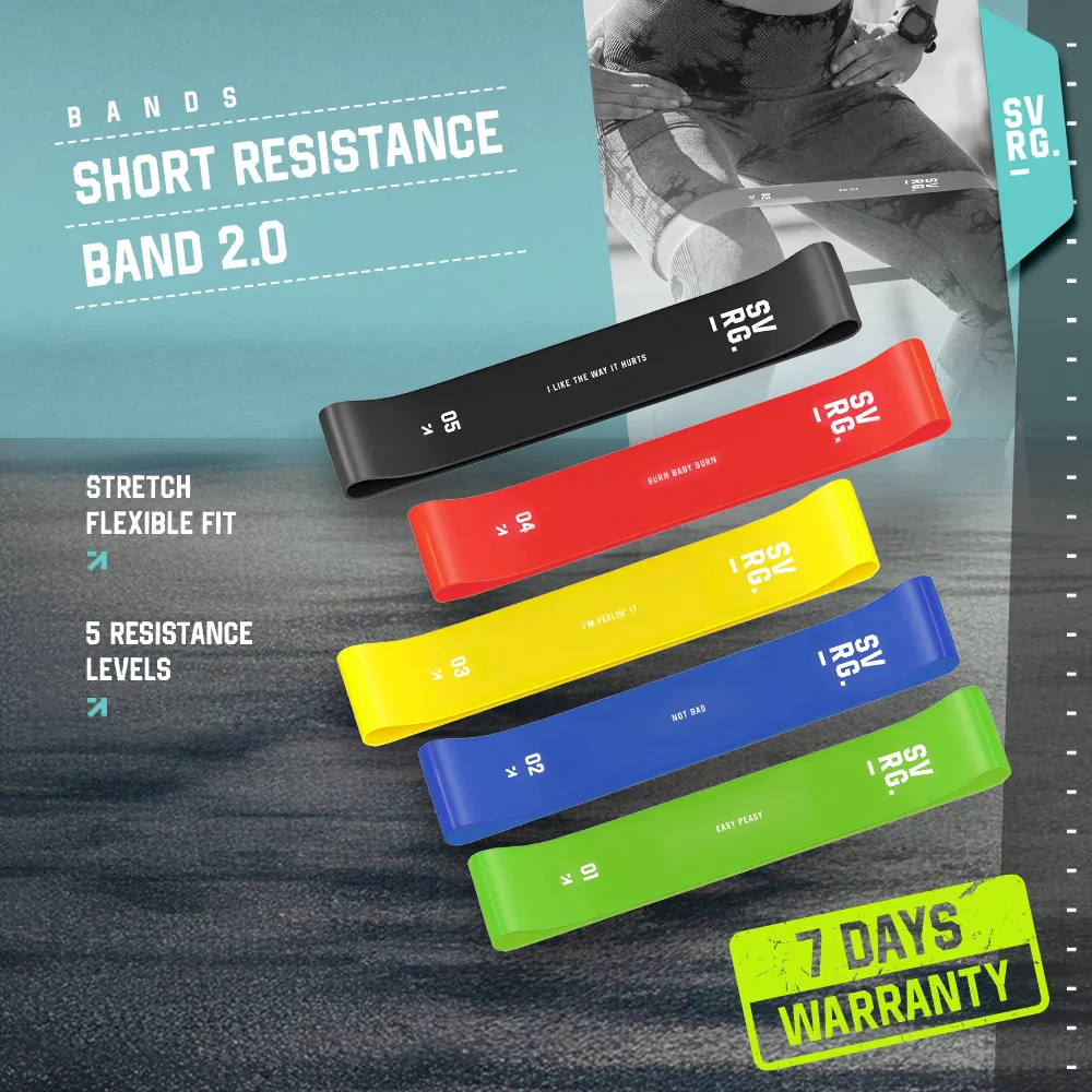 SVRG Short Resistance Band | Karet Tension - Stretch Band | Exercise Band | Lingkar 50cm | 100% P