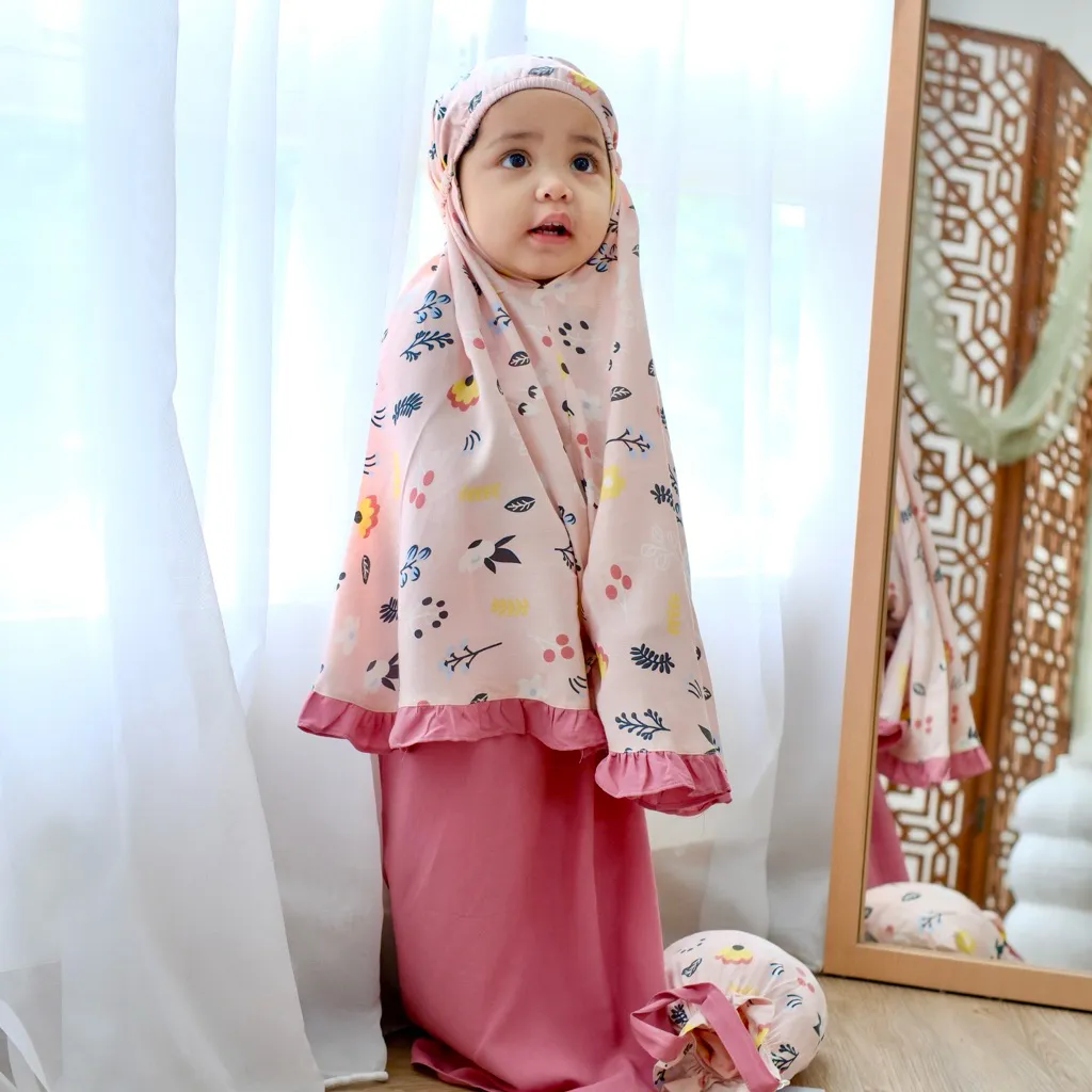 BABY SHABBY • FAHIMA MY FIRST MUKENA • Prayer set kids mukena anak rayon premium bayi toddler mukena rayon couple ibu dan anak playgroup tk paud hampers kado ulang tahun ultah anak perempuan usia 1 2 3 4 5 tahun balita mukene labaran babyshabby.id